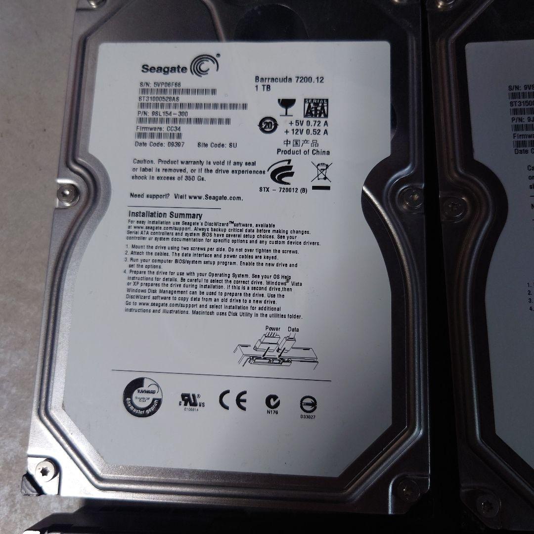 HDD Seagate Barracuda 7200.12 1TB他6基セット