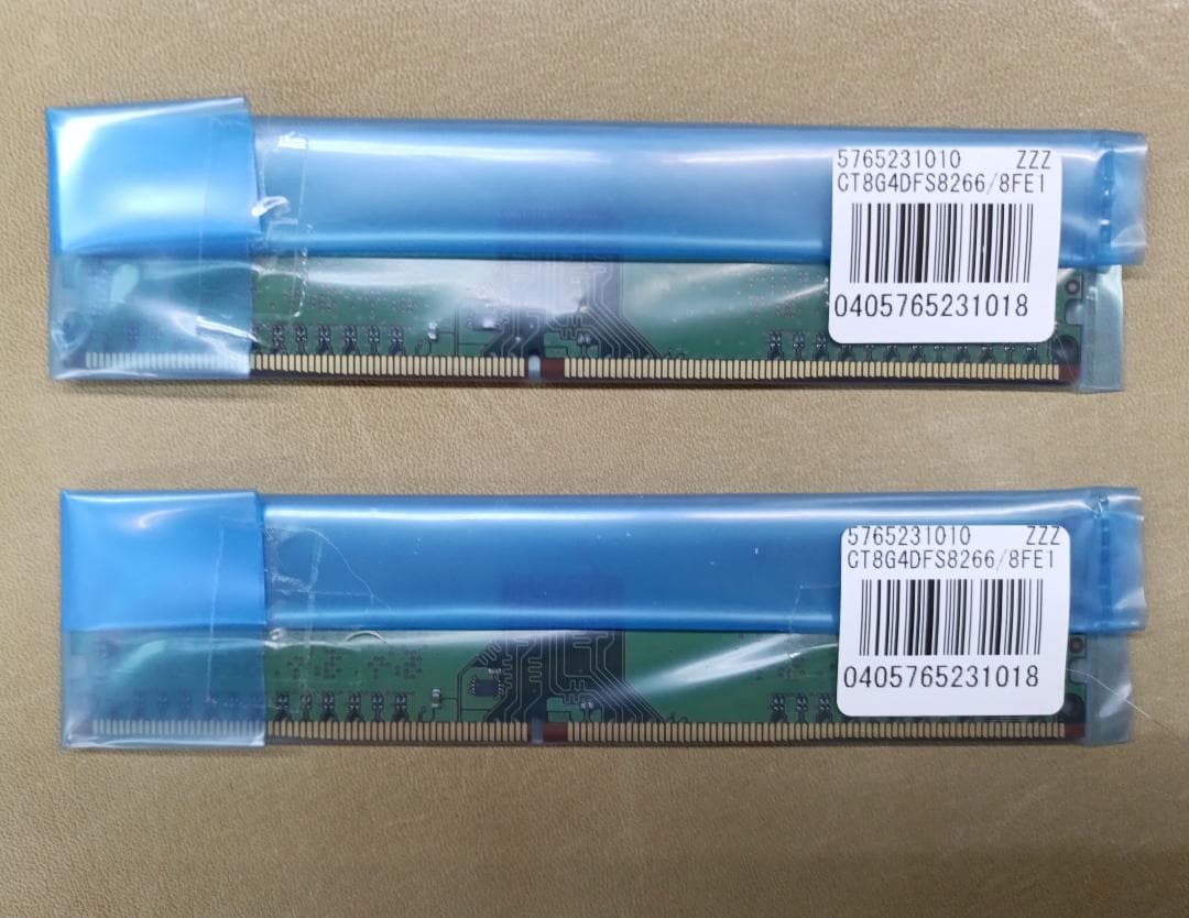 Crucial DDR4-2666 8GBx2 デスクトップ用メモリ