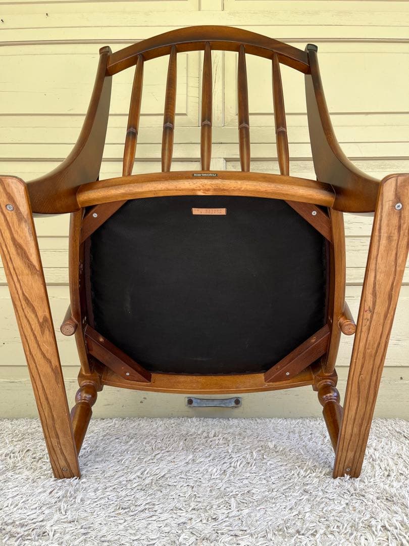 カリモク家具 コロニアル WC47ソファ 肘掛椅子 平織布張②