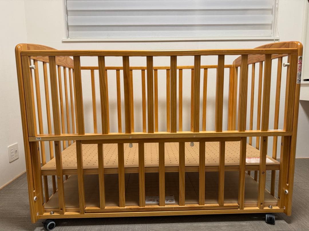 KATOJI　ベビーベッド　ナチュラル　カトージ　木製