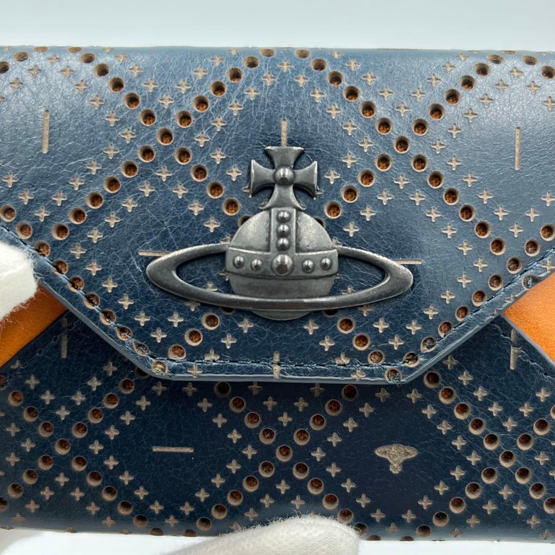 ✨未使用級✨ヴィヴィアン　カードケース　オーブ　パンチングレザー