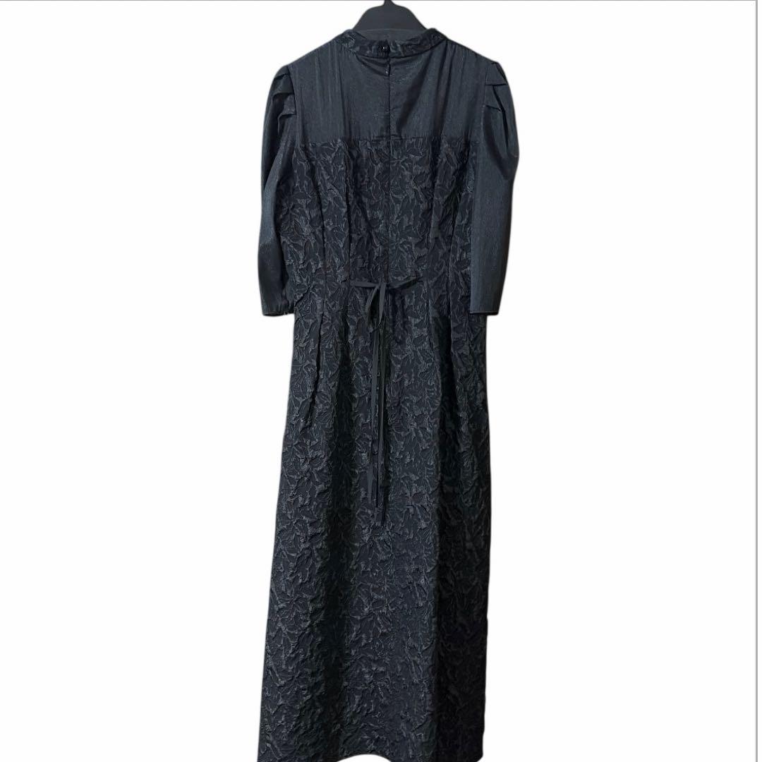 Rire Fete（リルフェテ）ふくれジャガードバックリボンドレス ヤマダヤ