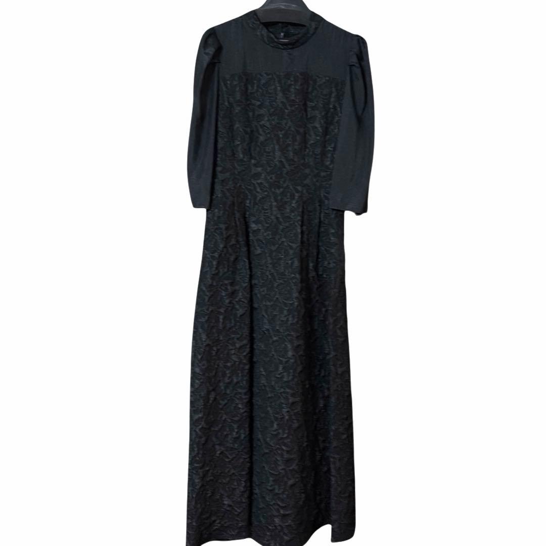 Rire Fete（リルフェテ）ふくれジャガードバックリボンドレス ヤマダヤ