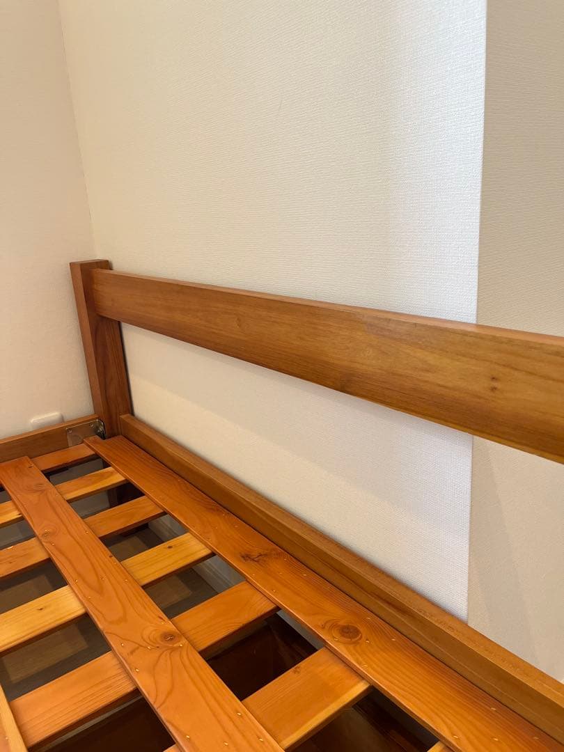 みっきー様 unico ウニコ　木製セミダブルベッドフレーム　引き出し付