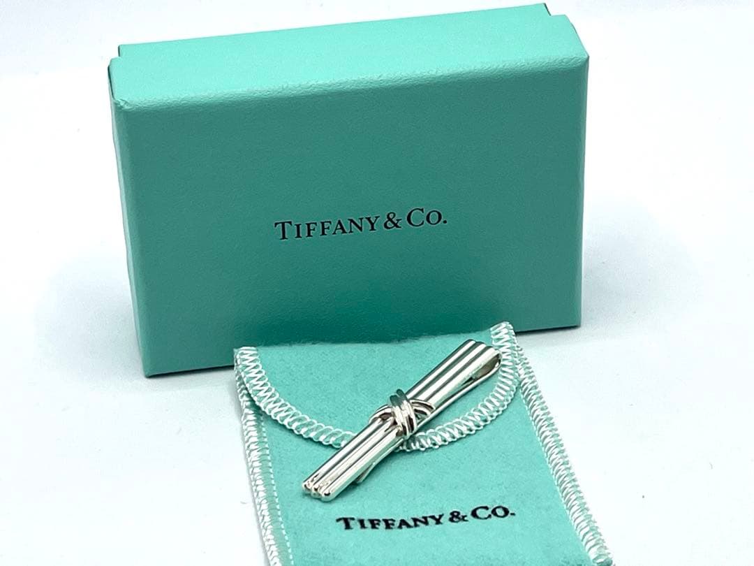 h588 美品　ティファニー　1992 シグネチャー　ネクタイピン　925