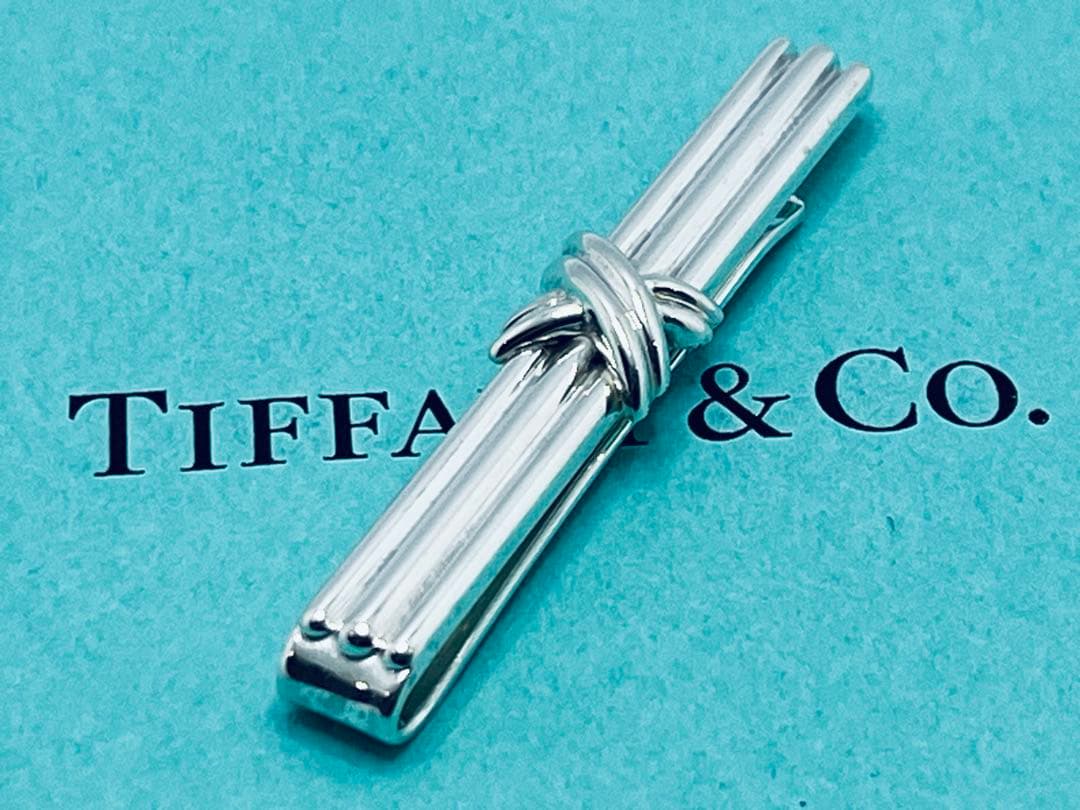 h588 美品　ティファニー　1992 シグネチャー　ネクタイピン　925