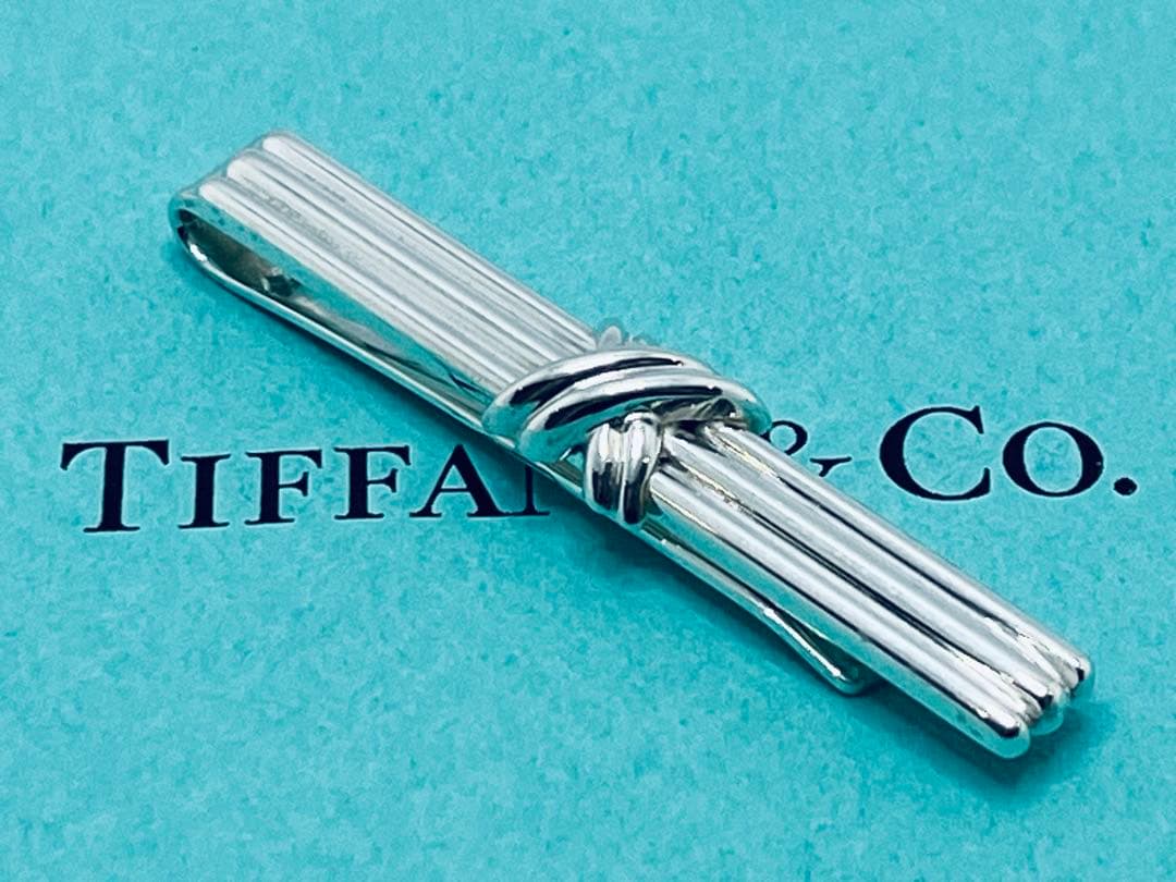 h588 美品　ティファニー　1992 シグネチャー　ネクタイピン　925