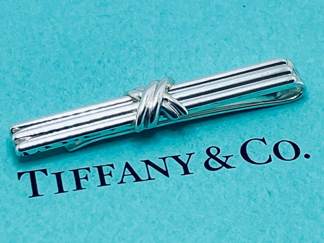 h588 美品　ティファニー　1992 シグネチャー　ネクタイピン　925