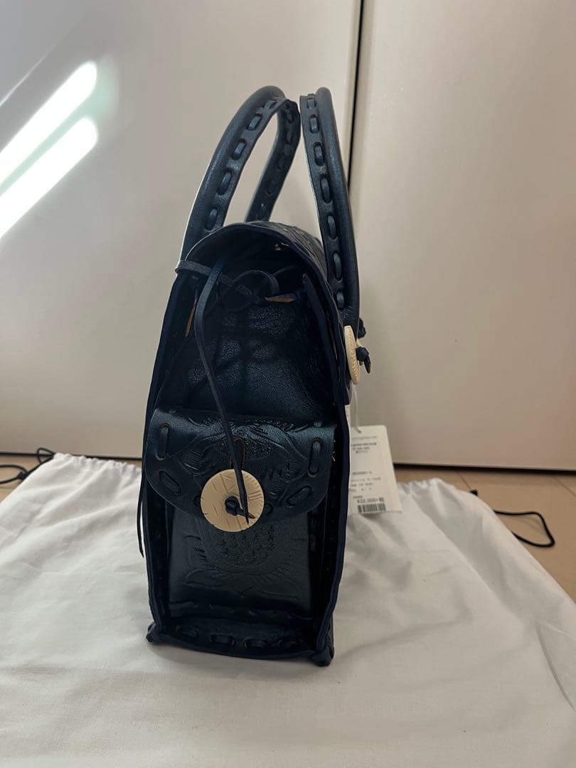 【新品未使用タグ付き】グレースコンチネンタル　S ネイビー　ハンドバッグ