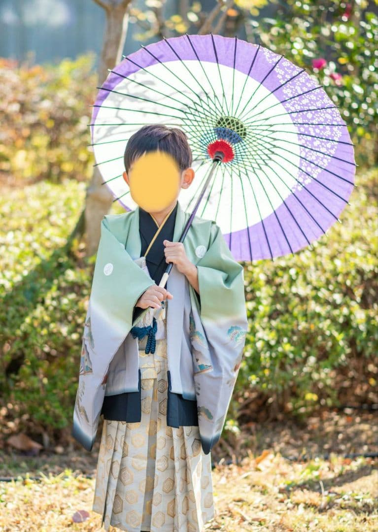 ５歳　七五三　男の子　着物番傘セット