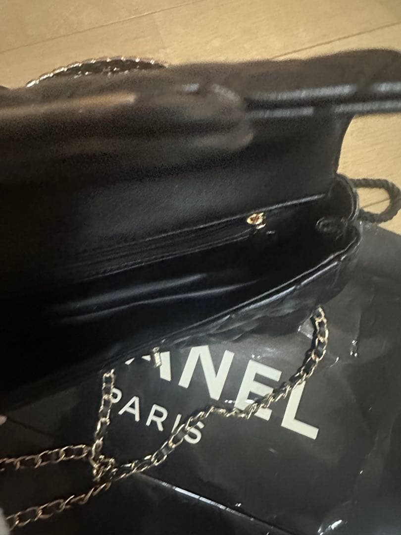 CHANELノベルティバックブラック