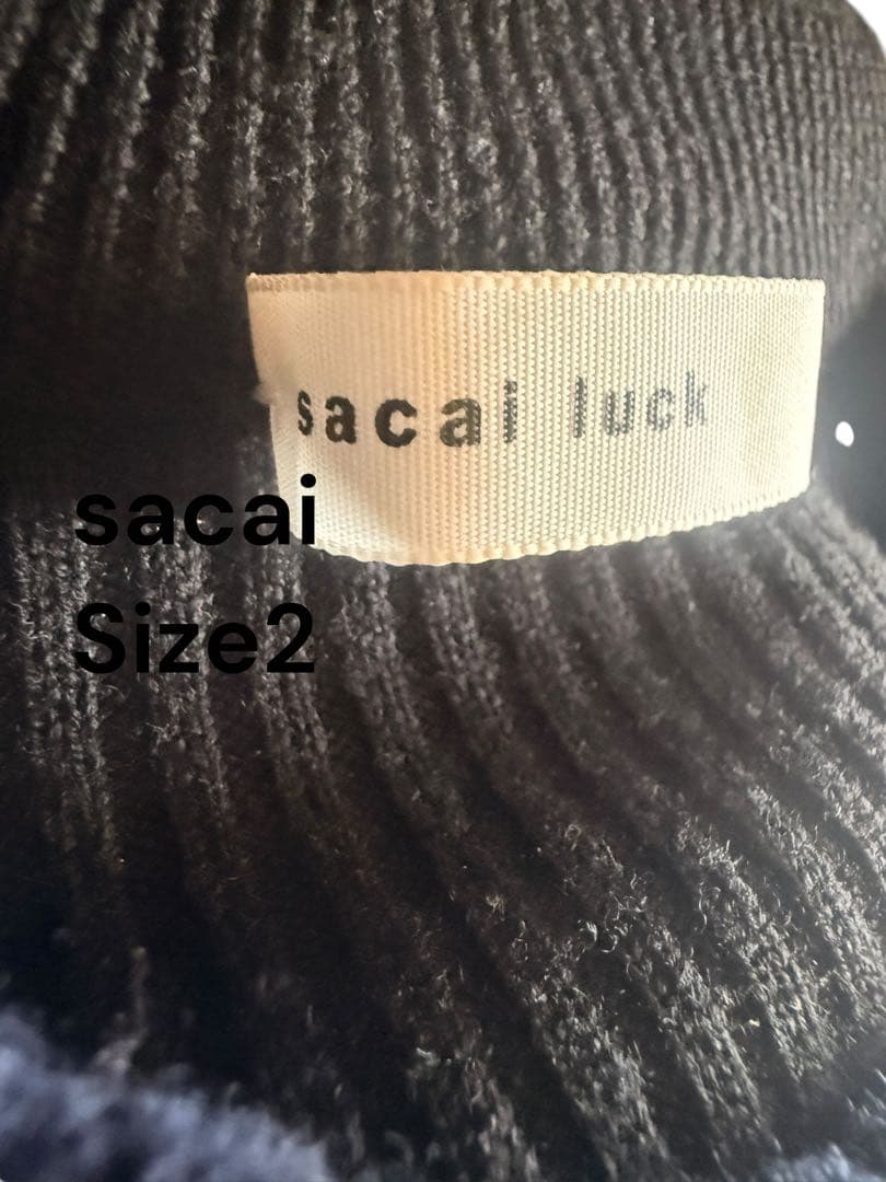 sacai ケーブル編みニットワンピース Size2