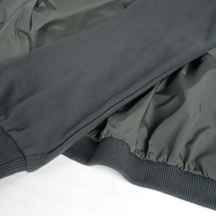 ヤマダヤ LASUD バルーンシルエット異素材ワンピース チャコールグレー