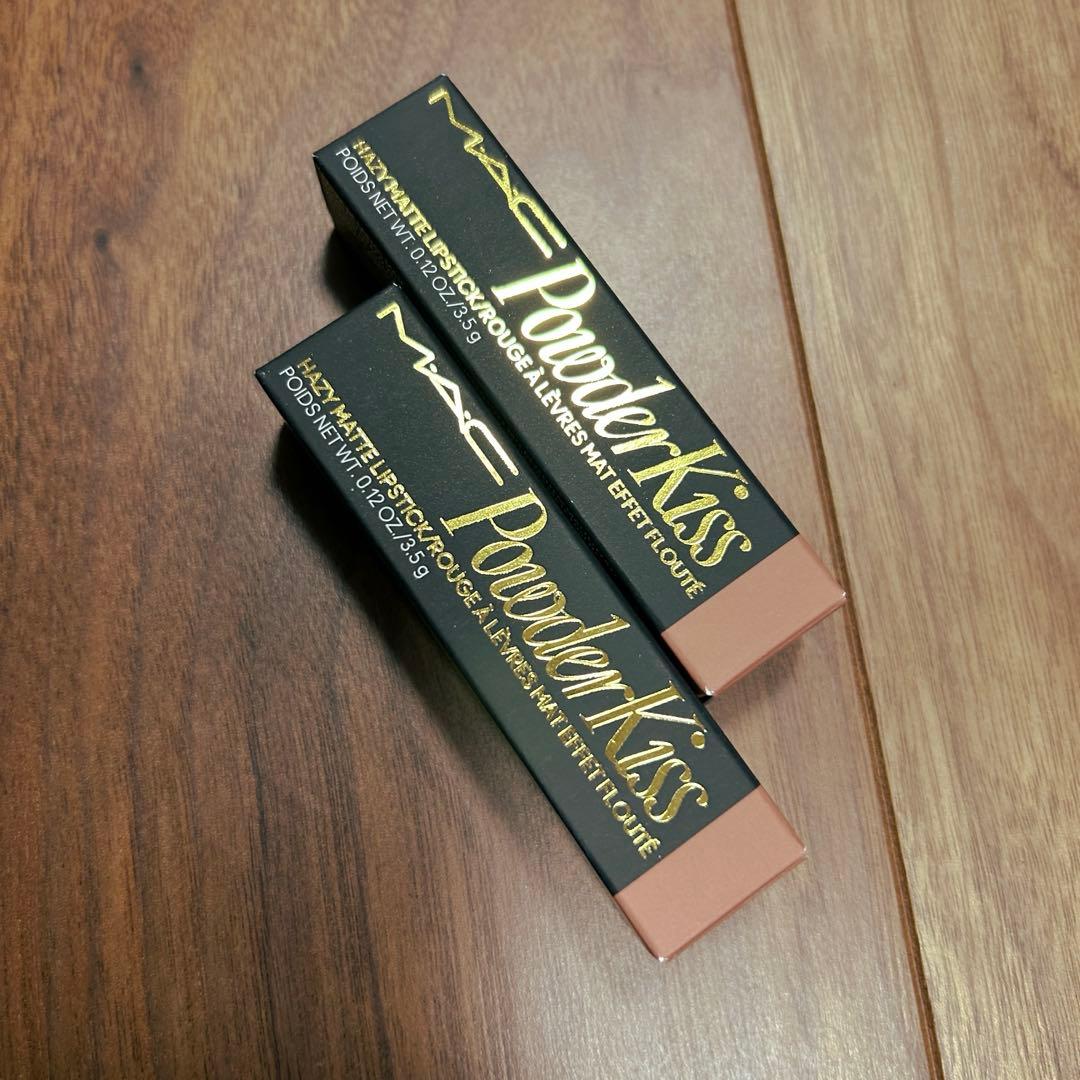mac テイケン　パウダーキスヘイジーマットリップスティック　2本
