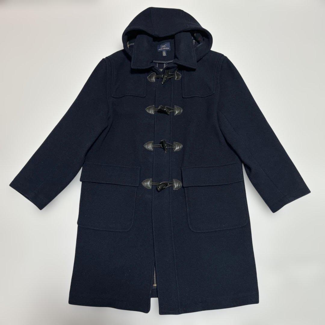 Brooks Brothers 346 ダッフルコート ネイビー チェック柄
