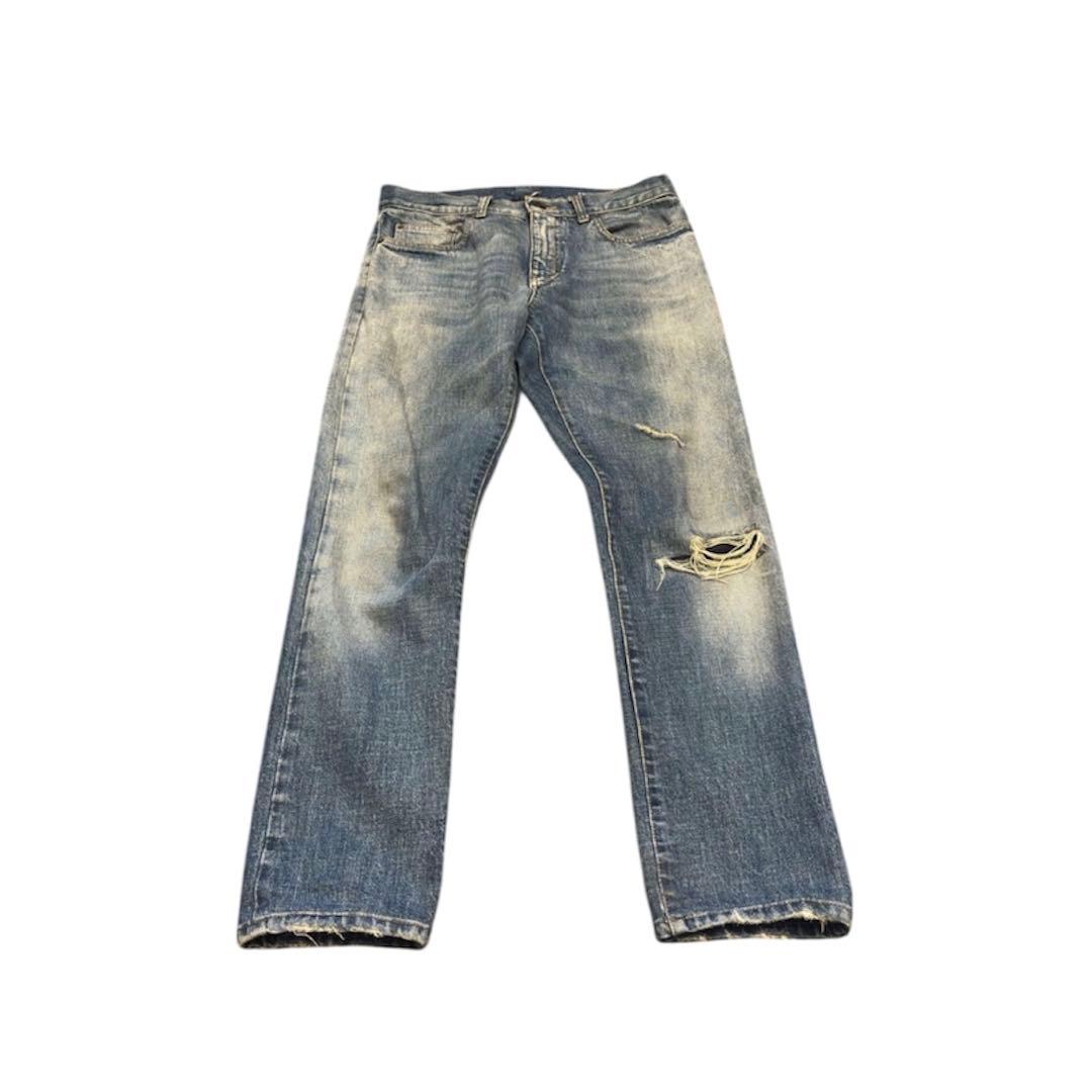 エディ期 15aw SAINT LAURENT PARIS クラッシュ デニム