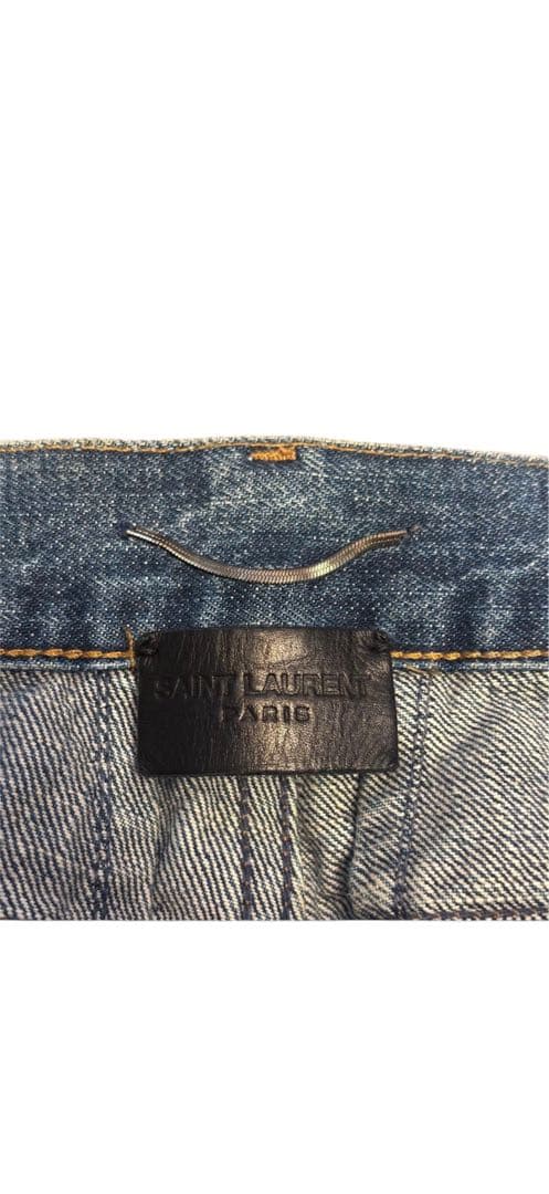 エディ期 15aw SAINT LAURENT PARIS クラッシュ デニム