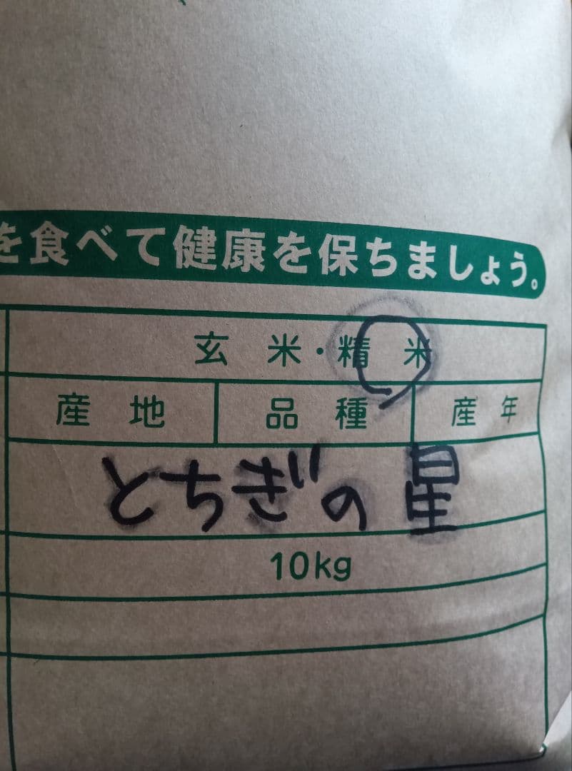 米とちぎの星　業務用20キロ
