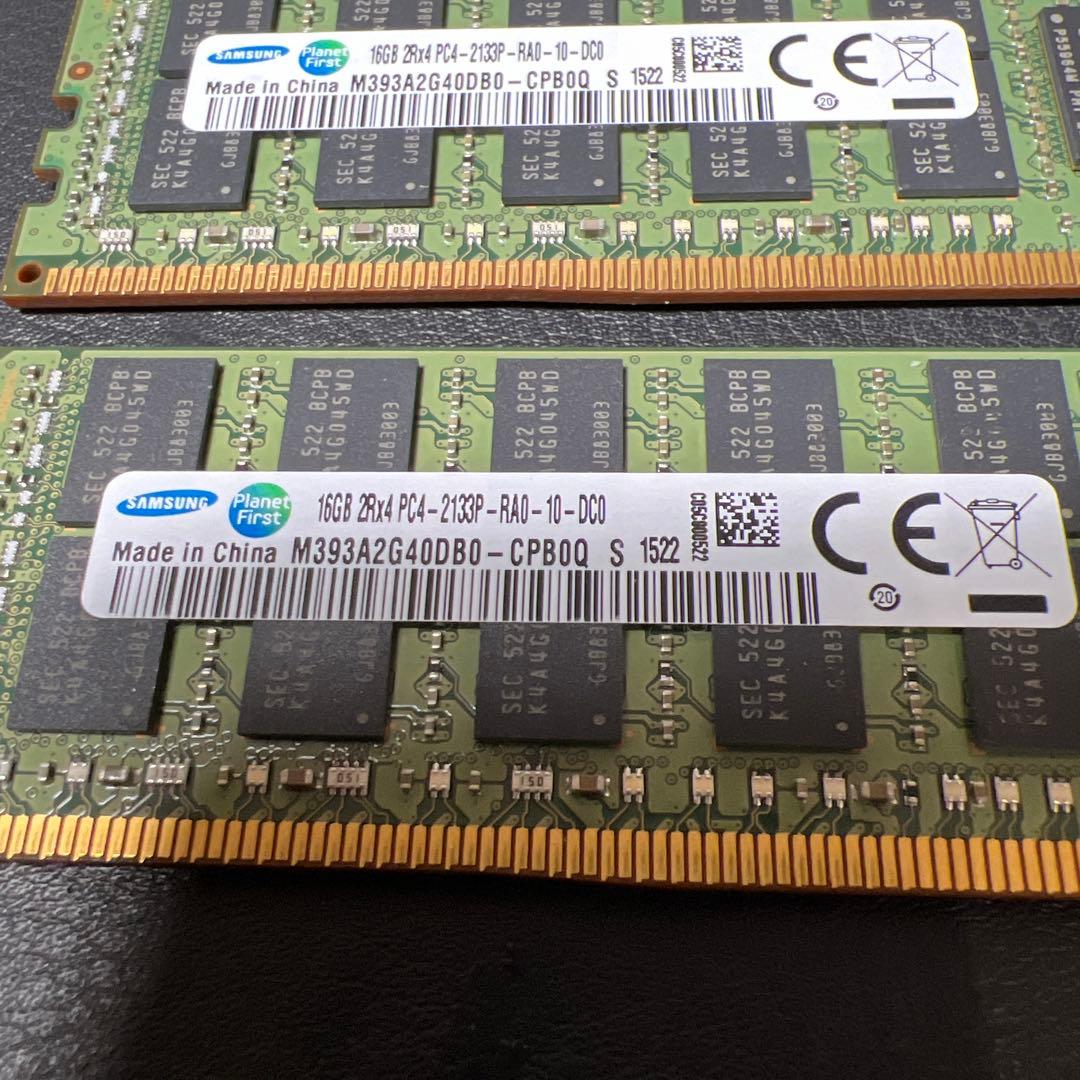 Samsung 16GB DDR4 メモリ M393A2G40DB0-CPB0