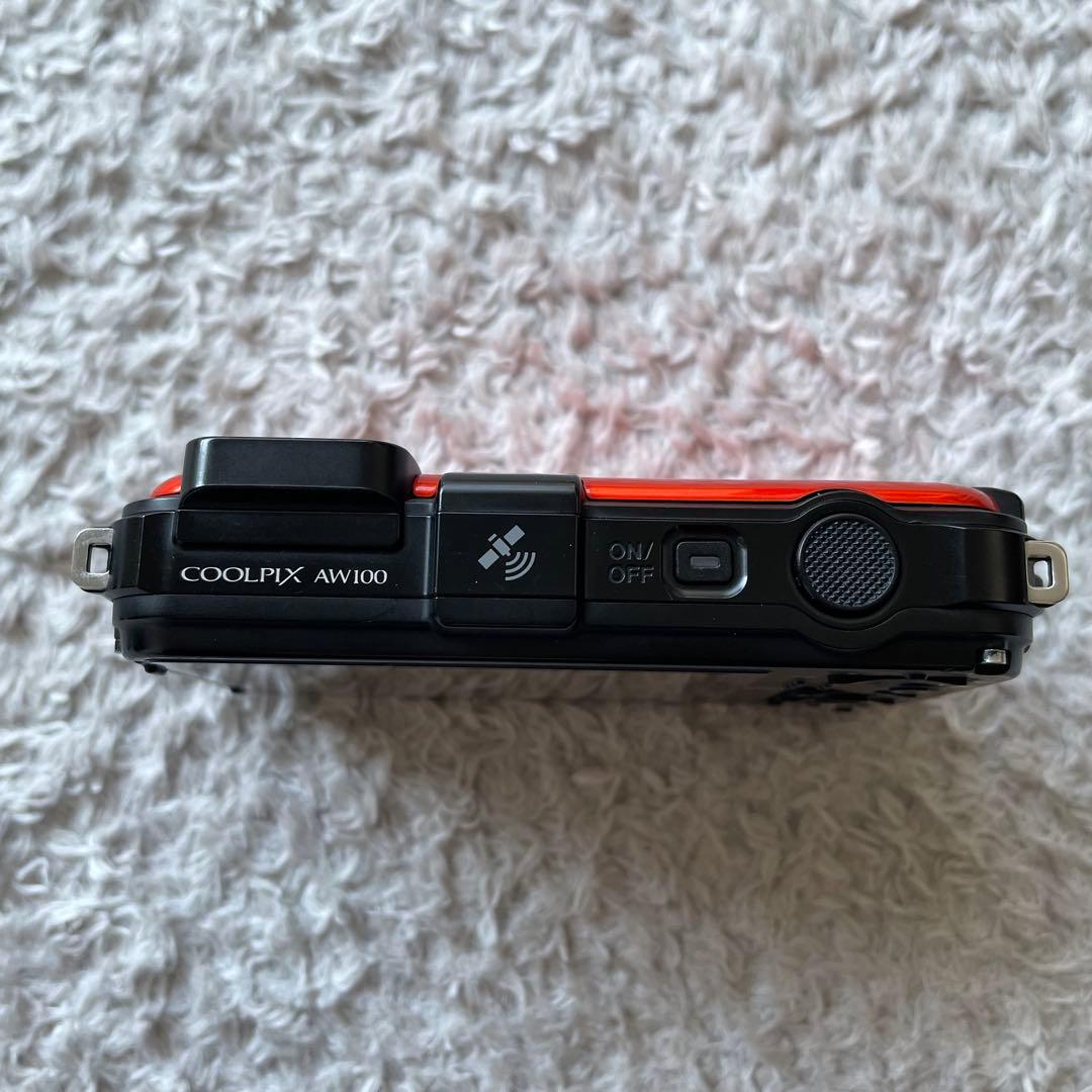 【美品】Nikon デジタルカメラ COOLPIX AW100 OR