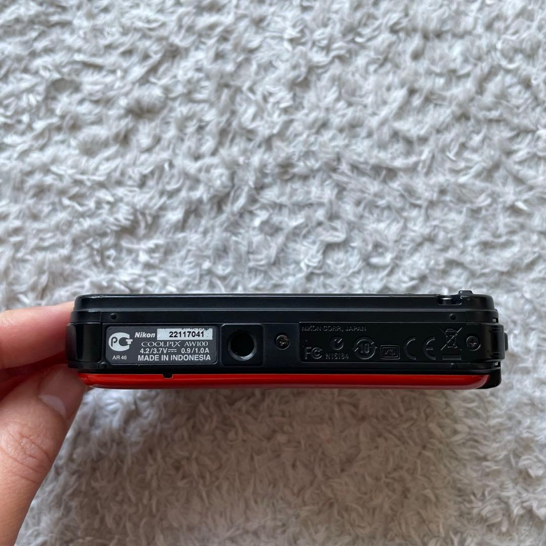 【美品】Nikon デジタルカメラ COOLPIX AW100 OR