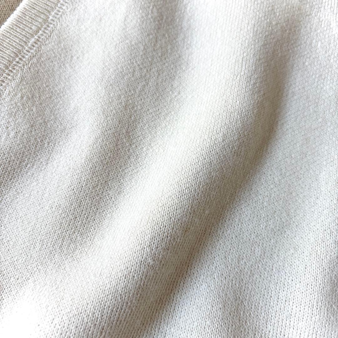 美品 スピックアンドスパン ウール ハーフジップ ニット パーカー 洗える F