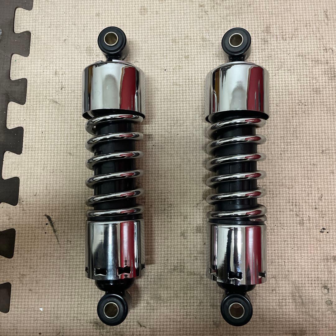 【ハーレーダイナ】11インチ　クローム　ショートリアサスペンション