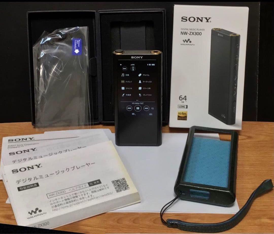 SONY NW-ZX300 　WALKMAN 64GB BLACK 　ケース付き