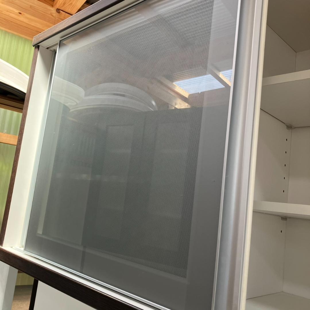 【福岡市 市内近郊限定】NITORI 食器棚 120㎝幅 ワイド 配達設置無料♬