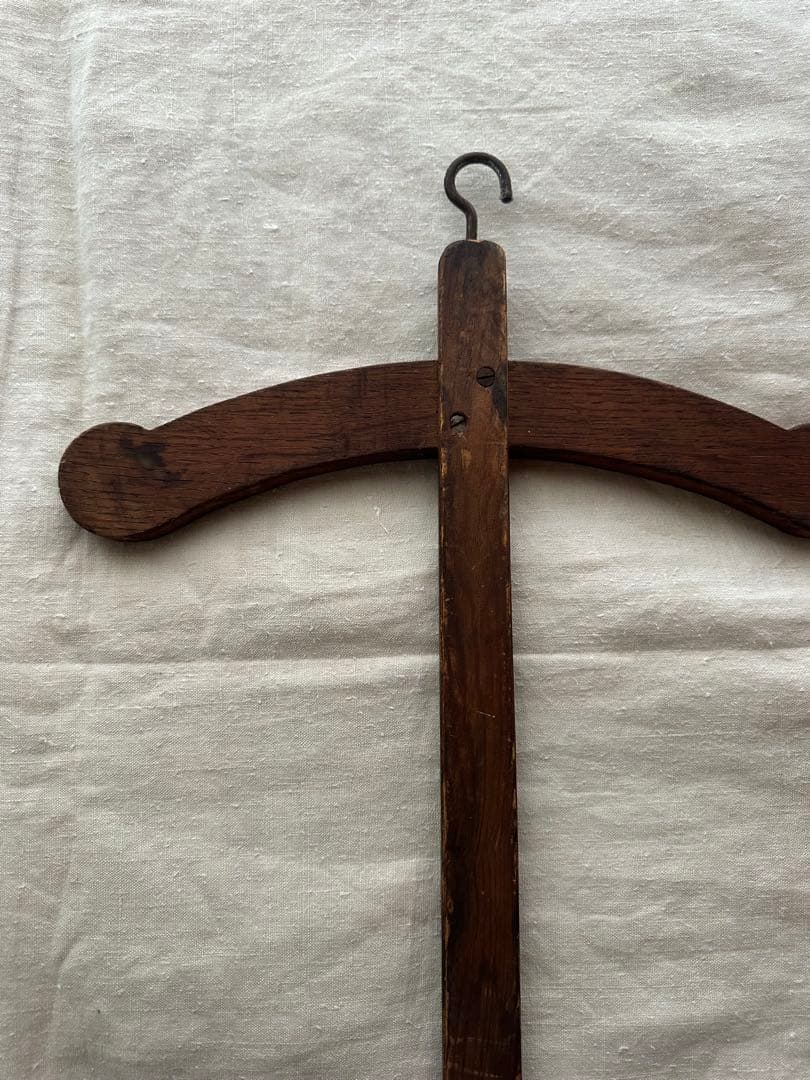 アンティーク木製十字ハンガー