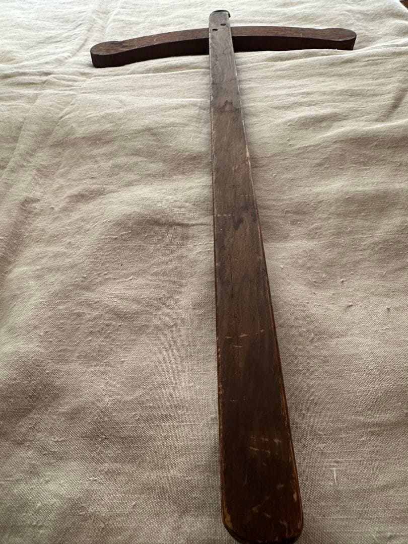 アンティーク木製十字ハンガー