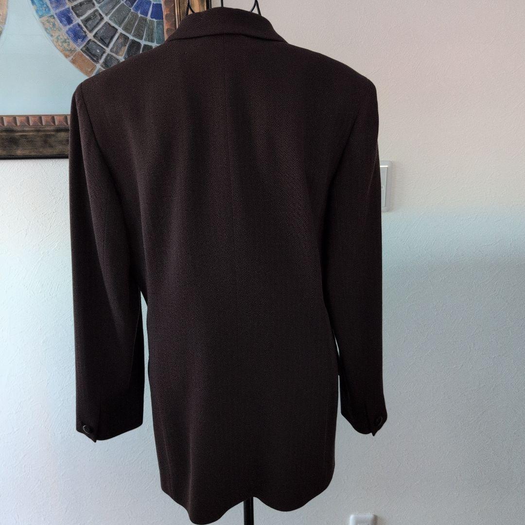 Christian.Diorブラウン テーラードジャケット エンブレム付きレトロ