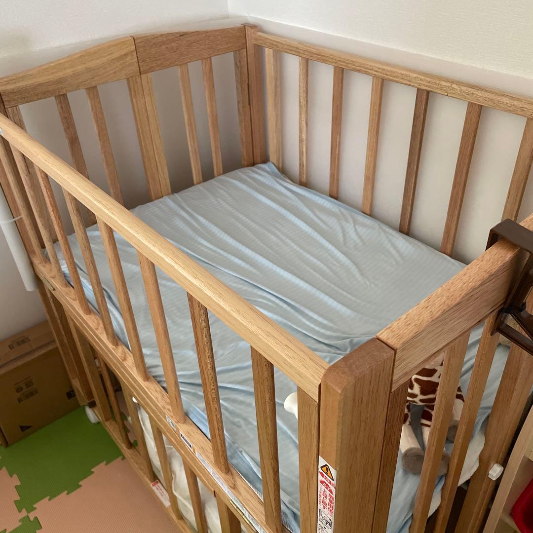 KATOJI 折りたたみ式　ベビーベッド (新生児〜24ヵ月まで) ミニベッド