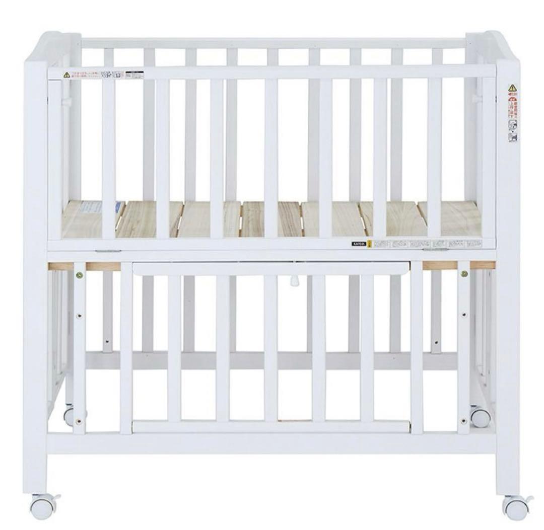 KATOJI 折りたたみ式　ベビーベッド (新生児〜24ヵ月まで) ミニベッド