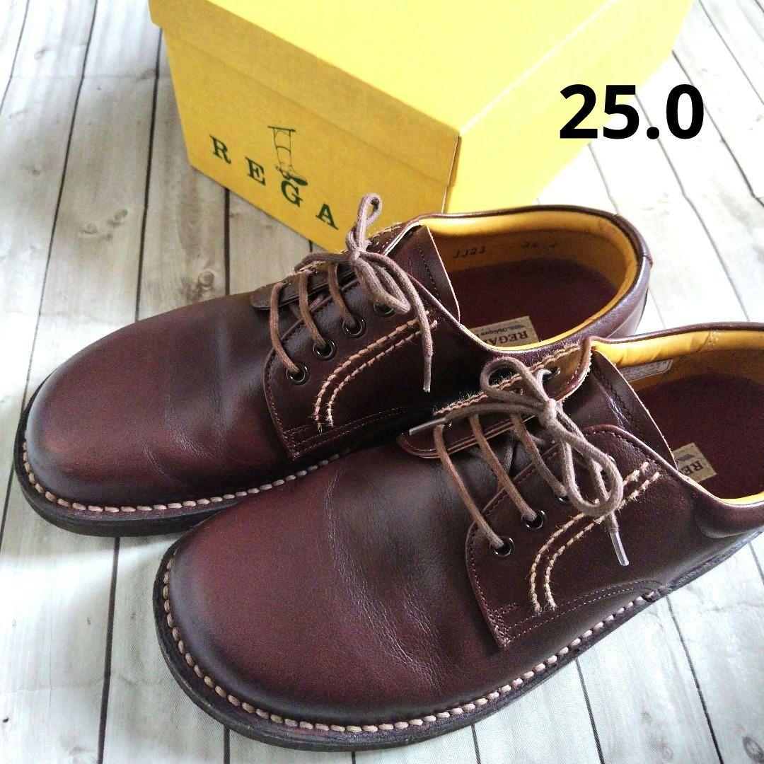 REGAL Walker ダークブラウン ワークブーツ　25cm 幅広EEE