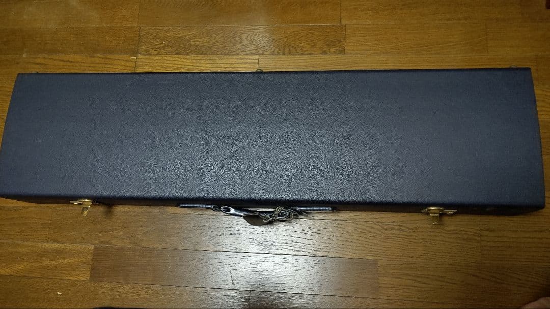 値下げ三味線ケース付き　皮破れあり、ジャンク扱い　検　紅木　和楽器　清元　長唄