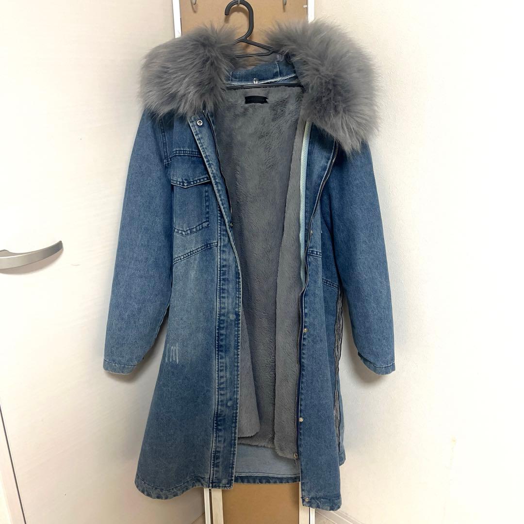 【早い者勝ち！】最終値下げ！スコットクラブ　デニム　ファーコート