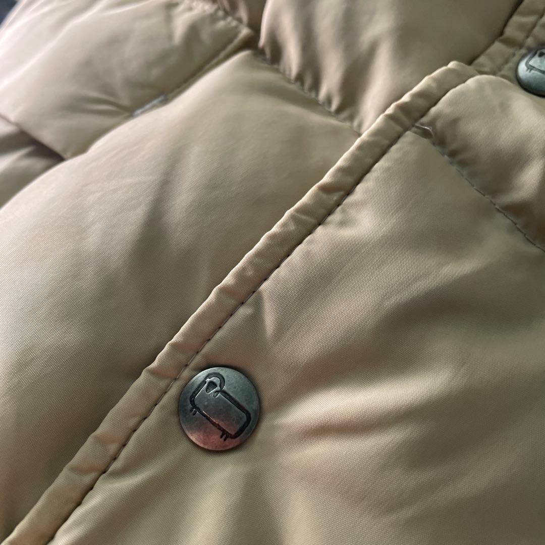 80s 90s woolrich ダウンベスト　アメリカ製　ベージュ