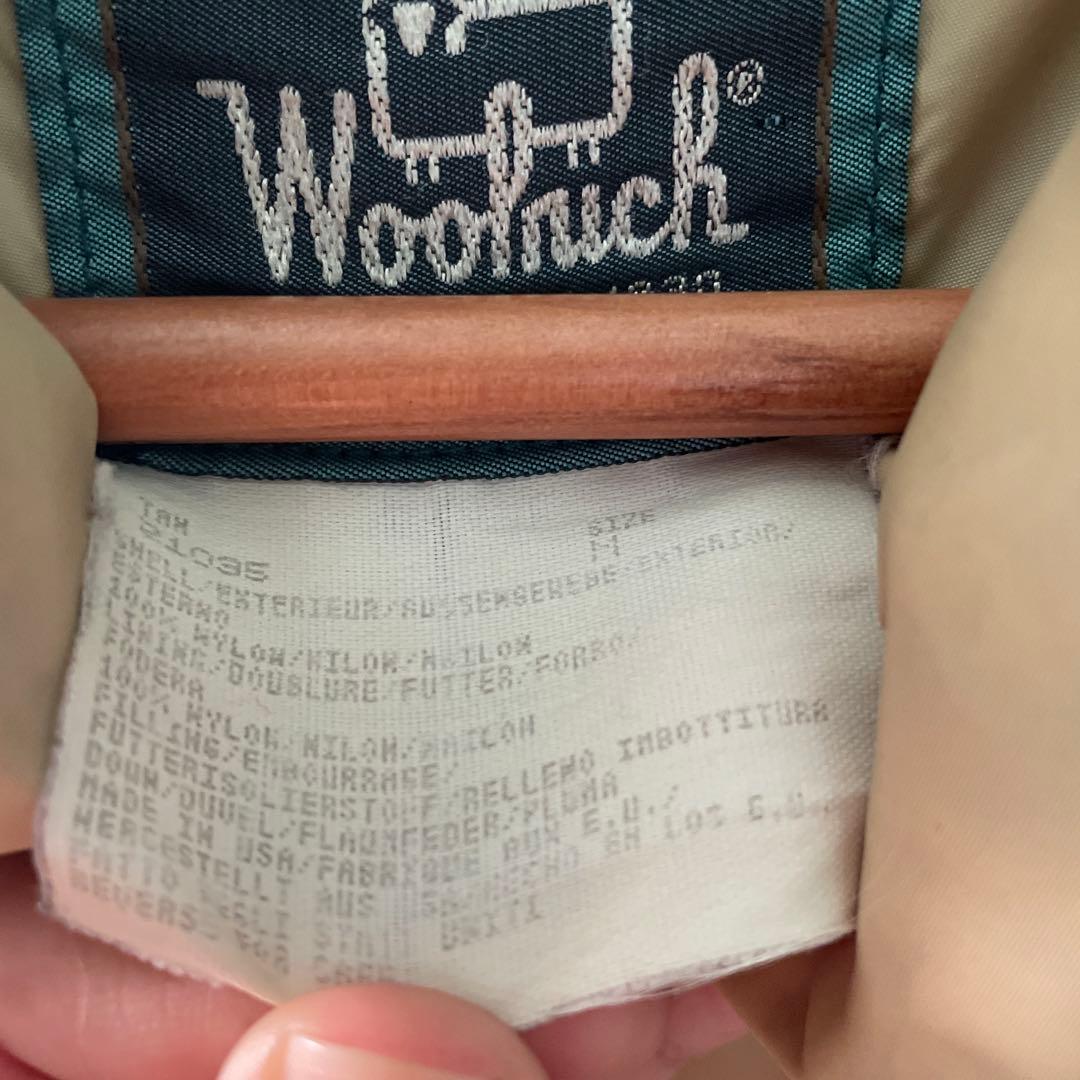 80s 90s woolrich ダウンベスト　アメリカ製　ベージュ