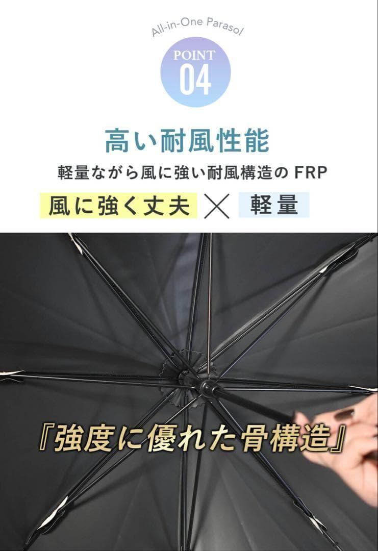 【新品未使用】COKAGE+ 日傘 竹手元 フリル リリィホワイト