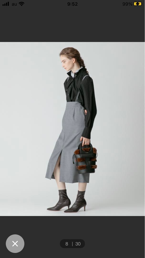 ゆ*き様 新品未着用【アルアバイルallurevilleナロータイトスカート】グ