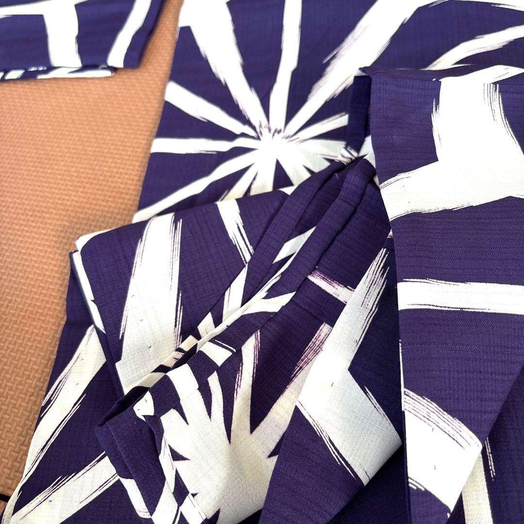 豆千代モダン☀︎麻の葉の浴衣L