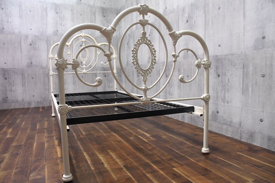 EHK53 ローラアシュレイ サマセット シングルベッドフレーム アイボリー