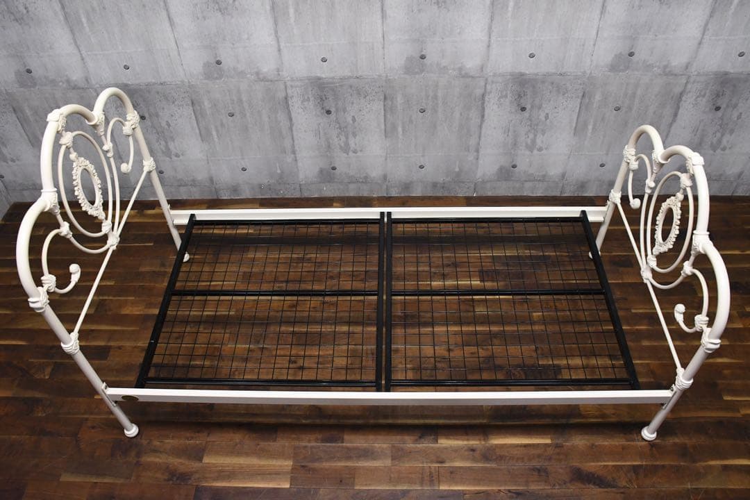 EHK53 ローラアシュレイ サマセット シングルベッドフレーム アイボリー