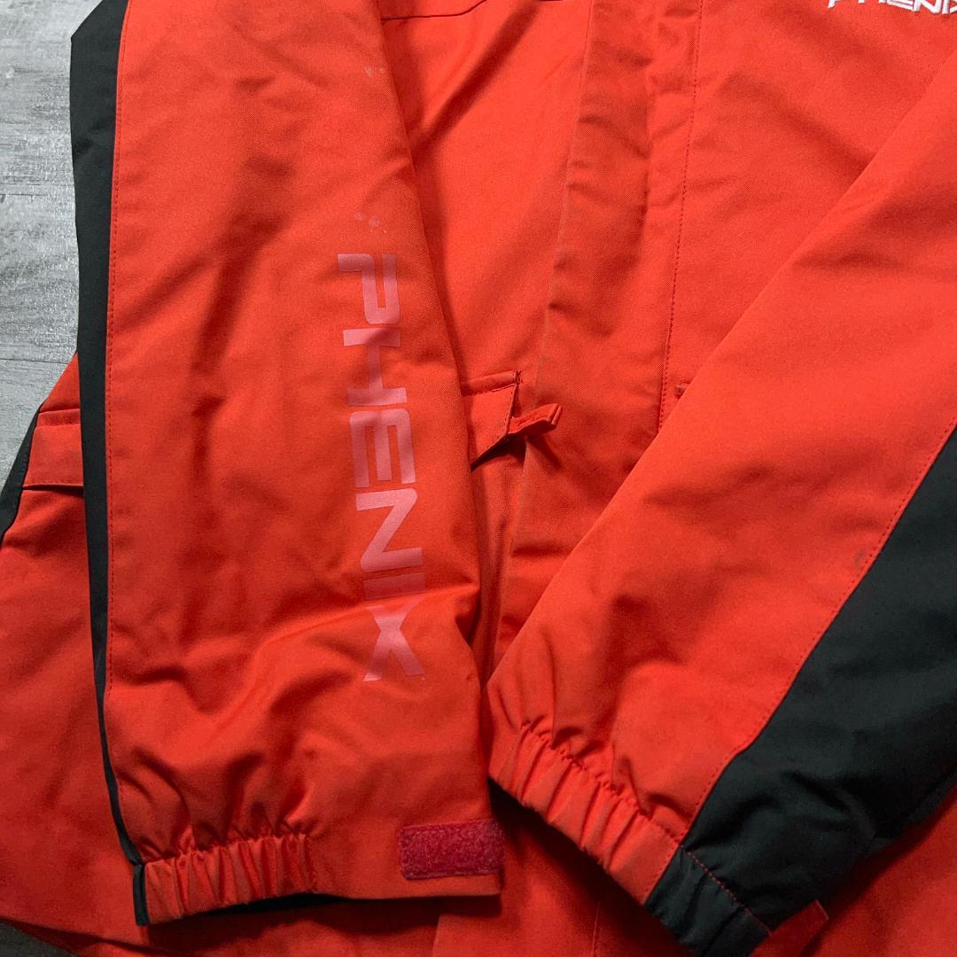 近年モデル Phenix フェニックス スキーウェア 赤×黒 150cm 袖ロゴ