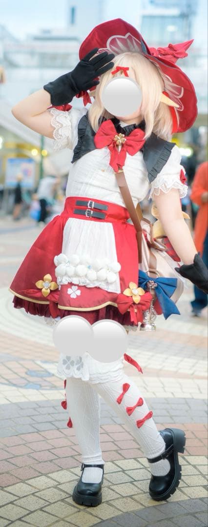原神　クレー　星燭に揺れる爛花　魔女 コスプレ　一式 江南猫次 Sサイズ