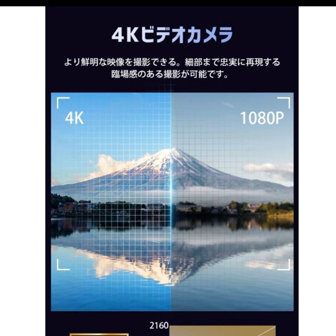 4Kビデオカメラ 4800万画素 Wi-Fi対応