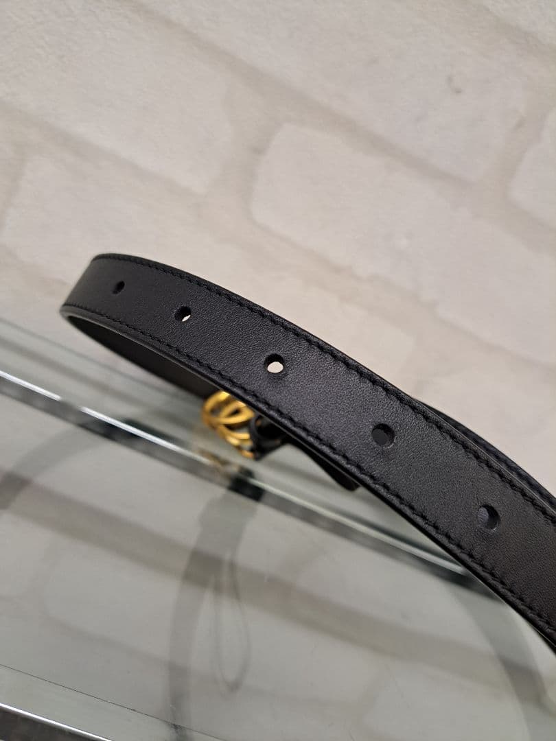 Lilly ★Gucci グッチ ダブルG スリムベルト