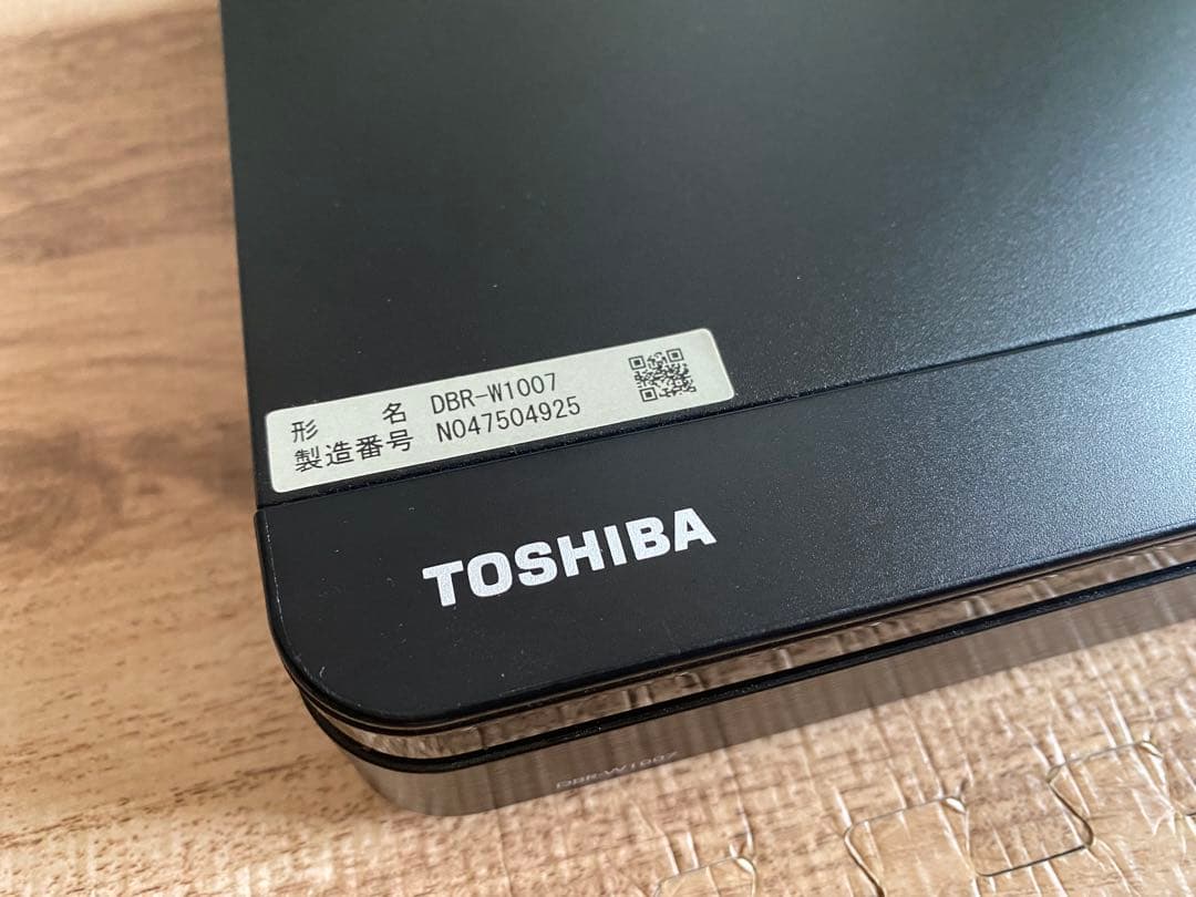 TOSHIBA REGZA ブルーレイレコーダー　ケーブル付き
