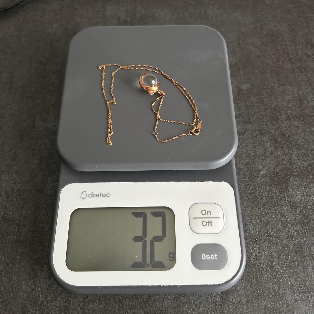 K18 刻印あり　イエローゴールド　イルカ　ネックレス　18金